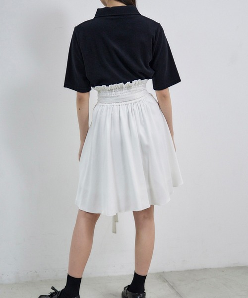 Romansual（ロマンシュアル）の「Romansual/サテンバレリーナフレアスカート（スカート・レディース・ホワイト/ブラック・SMALL/MEDIUM）」の10枚目の写真