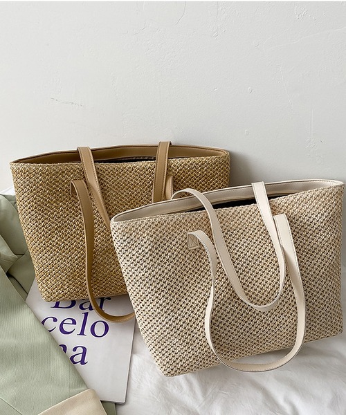 TABI PAL(タビパル)の「大容量ショルダートートバッグ(トートバッグ・レディース・アイボリー/ベージュ・FREE)」の4枚目の写真