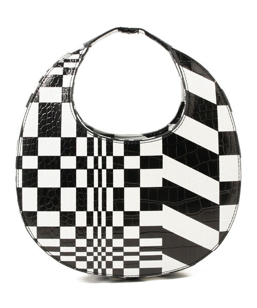 Ray BEAMS（レイビームス）の「Ray BEAMS / オプティカル スワイプ バッグ（ハンドバッグ・レディース・グリーン/ナチュラル・ONE SIZE）」の7枚目の写真