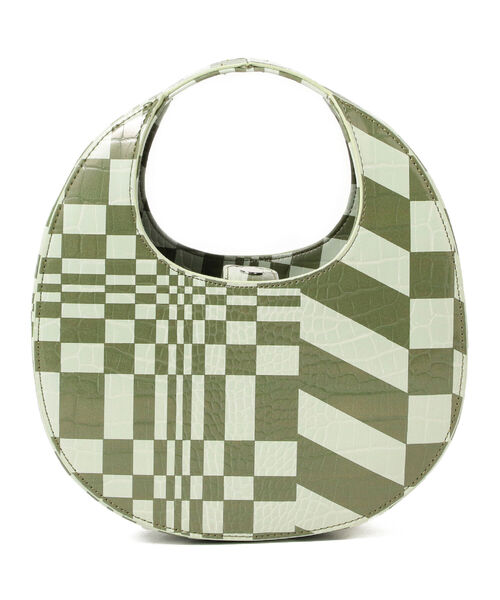 Ray BEAMS（レイビームス）の「Ray BEAMS / オプティカル スワイプ バッグ（ハンドバッグ・レディース・グリーン/ナチュラル・ONE SIZE）」の12枚目の写真