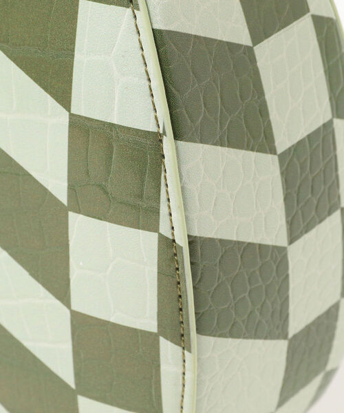 Ray BEAMS（レイビームス）の「Ray BEAMS / オプティカル スワイプ バッグ（ハンドバッグ・レディース・グリーン/ナチュラル・ONE SIZE）」の16枚目の写真