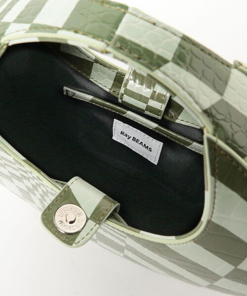 Ray BEAMS（レイビームス）の「Ray BEAMS / オプティカル スワイプ バッグ（ハンドバッグ・レディース・グリーン/ナチュラル・ONE SIZE）」の18枚目の写真