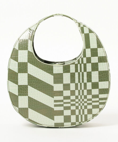 Ray BEAMS（レイビームス）の「Ray BEAMS / オプティカル スワイプ バッグ（ハンドバッグ・レディース・グリーン/ナチュラル・ONE SIZE）」の21枚目の写真