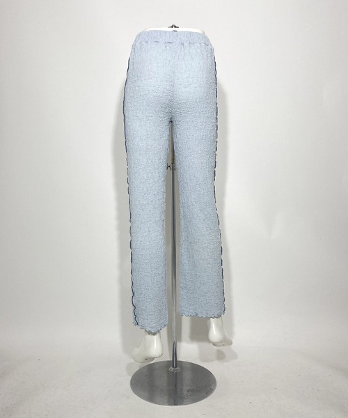 AS KNOW AS PINKY(アズノゥアズピンキー)の「ランダムにWAVYなパンツ(その他パンツ・レディース・オフホワイト/イエロー/ブルー・FREE)」の6枚目の写真