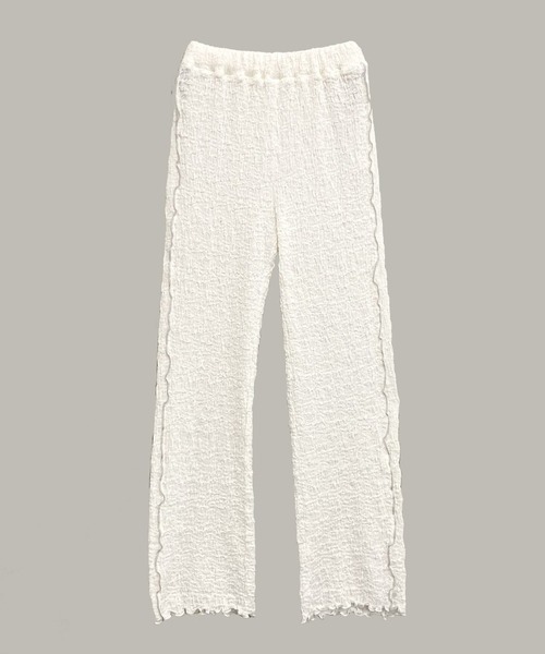 AS KNOW AS PINKY(アズノゥアズピンキー)の「ランダムにWAVYなパンツ(その他パンツ・レディース・オフホワイト/イエロー/ブルー・FREE)」の21枚目の写真