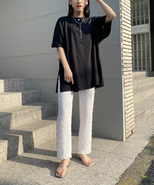 AS KNOW AS PINKY(アズノゥアズピンキー)の「ランダムにWAVYなパンツ(その他パンツ・レディース・オフホワイト/イエロー/ブルー・FREE)」の22枚目の写真