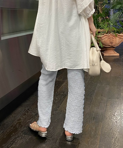 AS KNOW AS PINKY(アズノゥアズピンキー)の「ランダムにWAVYなパンツ(その他パンツ・レディース・オフホワイト/イエロー/ブルー・FREE)」の19枚目の写真