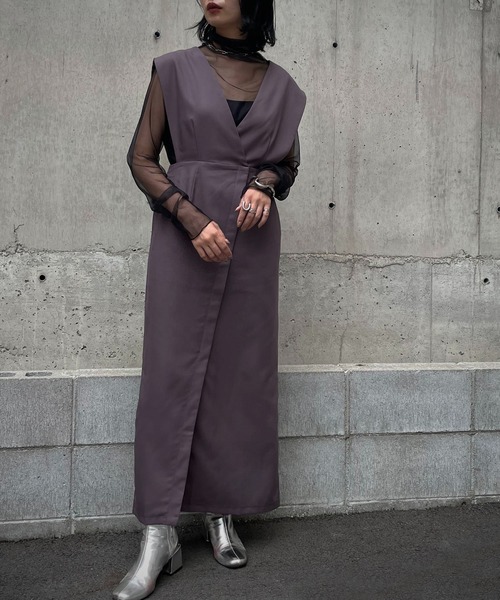 &g'aime（アンジェム）の「【&g'aime】シアータートルネックトップス（Tシャツ/カットソー・レディース・ブラック/ブラウン/アイボリー・FREE）」の11枚目の写真