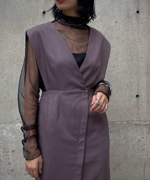 &g'aime（アンジェム）の「【&g'aime】シアータートルネックトップス（Tシャツ/カットソー・レディース・ブラック/ブラウン/アイボリー・FREE）」の14枚目の写真