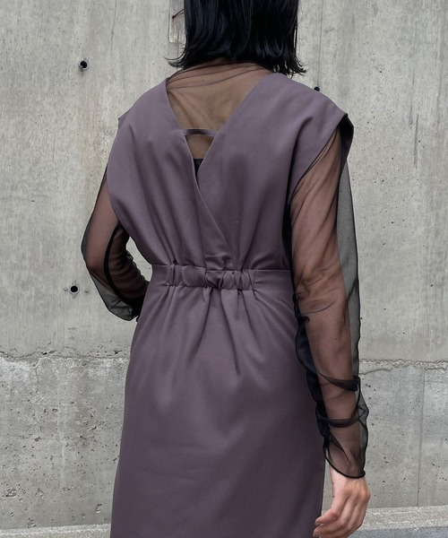 &g'aime（アンジェム）の「【&g'aime】シアータートルネックトップス（Tシャツ/カットソー・レディース・ブラック/ブラウン/アイボリー・FREE）」の18枚目の写真