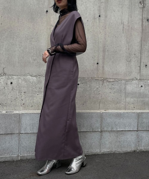 &g'aime（アンジェム）の「【&g'aime】シアータートルネックトップス（Tシャツ/カットソー・レディース・ブラック/ブラウン/アイボリー・FREE）」の12枚目の写真