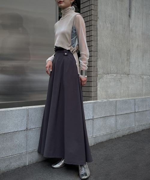 &g'aime（アンジェム）の「【&g'aime】シアータートルネックトップス（Tシャツ/カットソー・レディース・ブラック/ブラウン/アイボリー・FREE）」の4枚目の写真