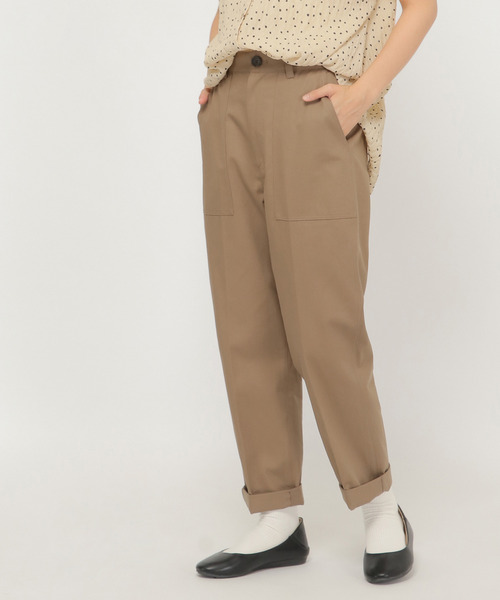 LBC(エルビーシー)の「ベーカーパンツ(カーゴパンツ・レディース・ダークオリーブ/ネイビー/ブラウン・M/L)」の1枚目の写真