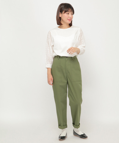 LBC(エルビーシー)の「ベーカーパンツ(カーゴパンツ・レディース・ダークオリーブ/ネイビー/ブラウン・M/L)」の9枚目の写真