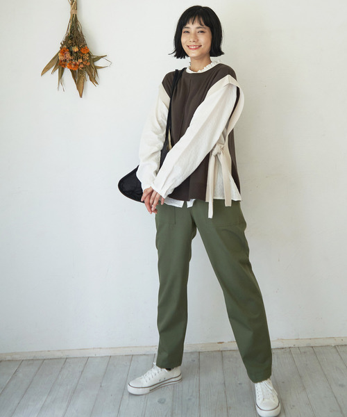 LBC(エルビーシー)の「ベーカーパンツ(カーゴパンツ・レディース・ダークオリーブ/ネイビー/ブラウン・M/L)」の17枚目の写真