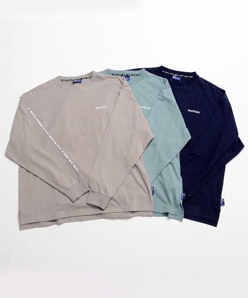 PEN FIELD(ペンフィールド)の「【Penfield/ペンフィールド】ワンポイント刺繍 バックプリント 袖プリント ビックシルエット ロンT(Tシャツ/カットソー・メンズ・ミント/ダークブルー/グレイッシュベージュ・LL/M/L)」の13枚目の写真