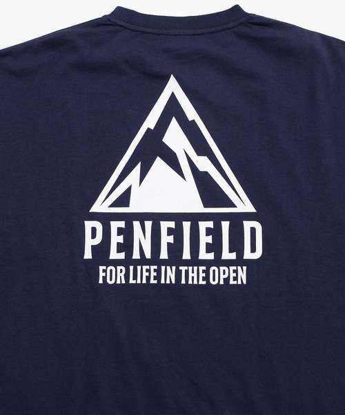 PEN FIELD(ペンフィールド)の「【Penfield/ペンフィールド】ワンポイント刺繍 バックプリント 袖プリント ビックシルエット ロンT(Tシャツ/カットソー・メンズ・ミント/ダークブルー/グレイッシュベージュ・LL/M/L)」の9枚目の写真