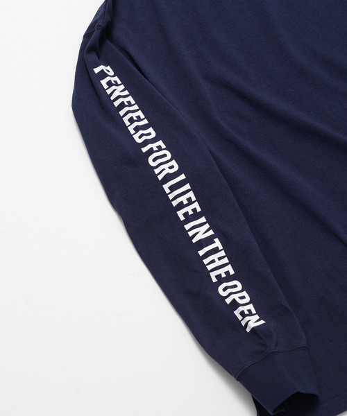 PEN FIELD(ペンフィールド)の「【Penfield/ペンフィールド】ワンポイント刺繍 バックプリント 袖プリント ビックシルエット ロンT(Tシャツ/カットソー・メンズ・ミント/ダークブルー/グレイッシュベージュ・LL/M/L)」の10枚目の写真