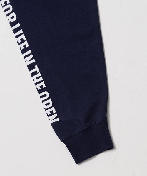 PEN FIELD(ペンフィールド)の「【Penfield/ペンフィールド】ワンポイント刺繍 バックプリント 袖プリント ビックシルエット ロンT(Tシャツ/カットソー・メンズ・ミント/ダークブルー/グレイッシュベージュ・LL/M/L)」の4枚目の写真