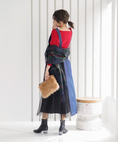 VIVIAN（ヴィヴィアン）の「クリアヒールストレッチショートブーツ（ブーツ・レディース・ブラック/ダークブラウン/アイボリー/グレー系その他7・LL/S/M/L）」の12枚目の写真