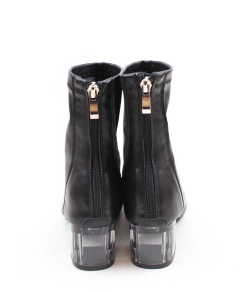 VIVIAN（ヴィヴィアン）の「クリアヒールストレッチショートブーツ（ブーツ・レディース・ブラック/ダークブラウン/アイボリー/グレー系その他7・LL/S/M/L）」の20枚目の写真