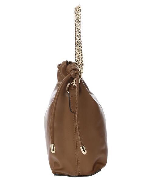 YECCA VECCA(イェッカヴェッカ)の「2wayチェーンMIXギャザーバッグ*(トートバッグ・レディース・アイボリー/チャコールグレー/ブラウン/シルバー系その他・FREE)」の22枚目の写真