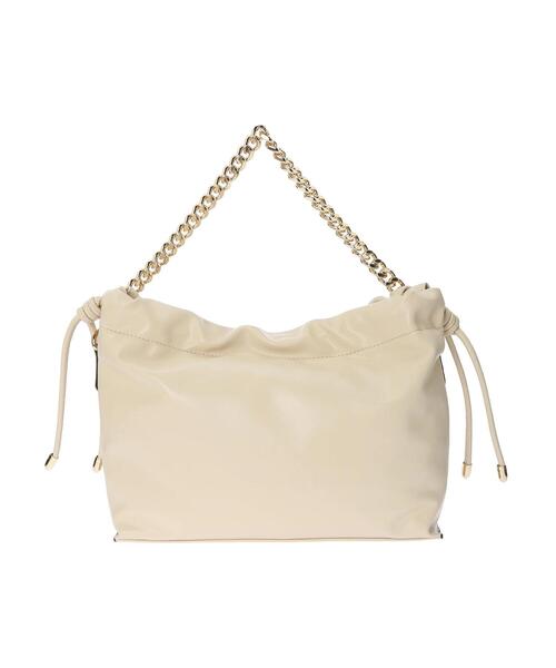 YECCA VECCA(イェッカヴェッカ)の「2wayチェーンMIXギャザーバッグ*(トートバッグ・レディース・アイボリー/チャコールグレー/ブラウン/シルバー系その他・FREE)」の14枚目の写真