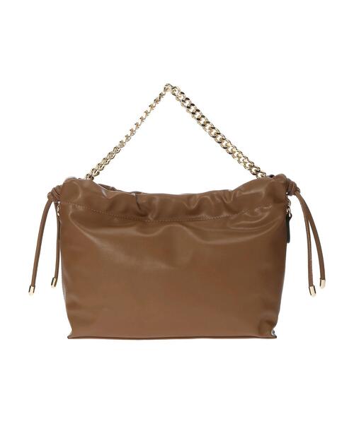 YECCA VECCA(イェッカヴェッカ)の「2wayチェーンMIXギャザーバッグ*(トートバッグ・レディース・アイボリー/チャコールグレー/ブラウン/シルバー系その他・FREE)」の16枚目の写真