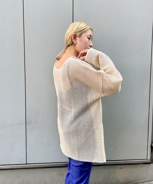 CIAOPANIC（チャオパニック）の「２WAYメッシュプルオーバー（Tシャツ/カットソー・レディース・ブラック/アイボリー・FREE）」の15枚目の写真