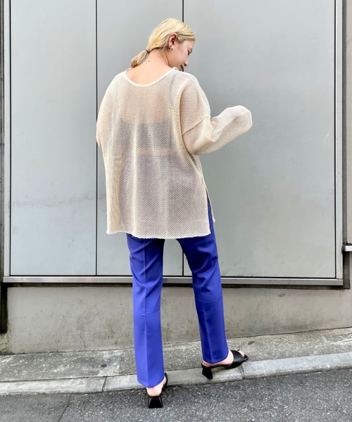 CIAOPANIC（チャオパニック）の「２WAYメッシュプルオーバー（Tシャツ/カットソー・レディース・ブラック/アイボリー・FREE）」の6枚目の写真