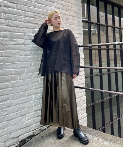 CIAOPANIC（チャオパニック）の「２WAYメッシュプルオーバー（Tシャツ/カットソー・レディース・ブラック/アイボリー・FREE）」の4枚目の写真