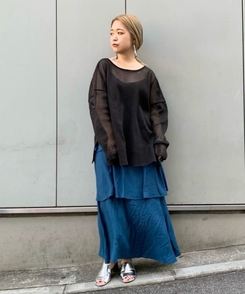 CIAOPANIC（チャオパニック）の「２WAYメッシュプルオーバー（Tシャツ/カットソー・レディース・ブラック/アイボリー・FREE）」の10枚目の写真