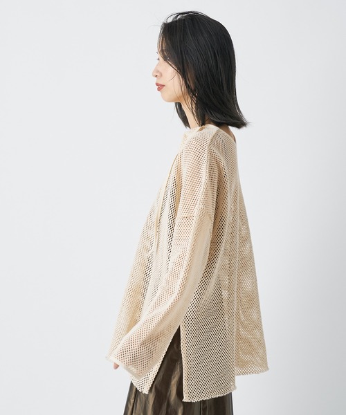 CIAOPANIC（チャオパニック）の「２WAYメッシュプルオーバー（Tシャツ/カットソー・レディース・ブラック/アイボリー・FREE）」の16枚目の写真