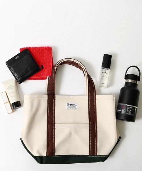 ORCIVAL（オーシバル）の「[ORCIVAL/オーシバル] キャンバストートバック（トートバッグ・レディース・グレー/ホワイト×グレー/ベージュ/サンドベージュ/ブラウン/ライトグレー/ダークグレー/ブラック/ホワイト×ブラック/アイボリー/その他/その他2/ブラック×カーキ/その他1/ホワイト×ブラウン・ONE SIZE）」の14枚目の写真