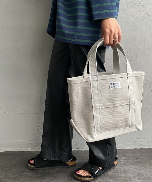 ORCIVAL（オーシバル）の「[ORCIVAL/オーシバル] キャンバストートバック（トートバッグ・レディース・グレー/ホワイト×グレー/ベージュ/サンドベージュ/ブラウン/ライトグレー/ダークグレー/ブラック/ホワイト×ブラック/アイボリー/その他/その他2/ブラック×カーキ/その他1/ホワイト×ブラウン・ONE SIZE）」の7枚目の写真