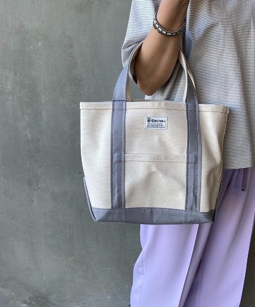 ORCIVAL（オーシバル）の「[ORCIVAL/オーシバル] キャンバストートバック（トートバッグ・レディース・グレー/ホワイト×グレー/ベージュ/サンドベージュ/ブラウン/ライトグレー/ダークグレー/ブラック/ホワイト×ブラック/アイボリー/その他/その他2/ブラック×カーキ/その他1/ホワイト×ブラウン・ONE SIZE）」の20枚目の写真