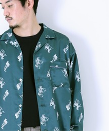 JOURNAL STANDARD | ネガポジ プリント オープンカラー オーバーサイズ パジャマシャツ(シャツ/ブラウス)