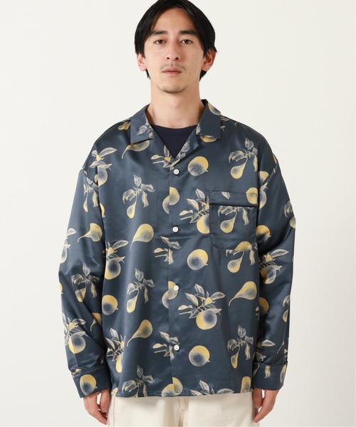 JOURNAL STANDARD(ジャーナルスタンダード)の「ネガポジ プリント オープンカラー オーバーサイズ パジャマシャツ/とろみシャツ(シャツ/ブラウス・メンズ・チャコールグレー/ネイビー/ブラウン/ライトグリーン/コバルトブルー・MEDIUM/LARGE)」の17枚目の写真