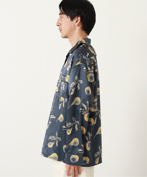 JOURNAL STANDARD(ジャーナルスタンダード)の「ネガポジ プリント オープンカラー オーバーサイズ パジャマシャツ/とろみシャツ(シャツ/ブラウス・メンズ・チャコールグレー/ネイビー/ブラウン/ライトグリーン/コバルトブルー・MEDIUM/LARGE)」の11枚目の写真