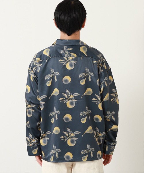 JOURNAL STANDARD(ジャーナルスタンダード)の「ネガポジ プリント オープンカラー オーバーサイズ パジャマシャツ/とろみシャツ(シャツ/ブラウス・メンズ・チャコールグレー/ネイビー/ブラウン/ライトグリーン/コバルトブルー・MEDIUM/LARGE)」の7枚目の写真