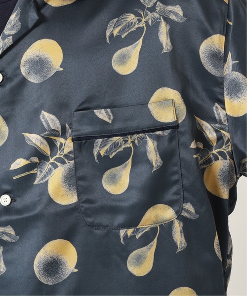 JOURNAL STANDARD(ジャーナルスタンダード)の「ネガポジ プリント オープンカラー オーバーサイズ パジャマシャツ/とろみシャツ(シャツ/ブラウス・メンズ・チャコールグレー/ネイビー/ブラウン/ライトグリーン/コバルトブルー・MEDIUM/LARGE)」の15枚目の写真