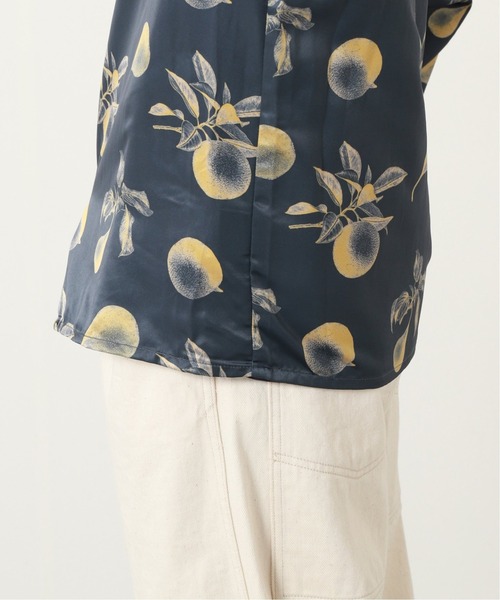 JOURNAL STANDARD(ジャーナルスタンダード)の「ネガポジ プリント オープンカラー オーバーサイズ パジャマシャツ/とろみシャツ(シャツ/ブラウス・メンズ・チャコールグレー/ネイビー/ブラウン/ライトグリーン/コバルトブルー・MEDIUM/LARGE)」の12枚目の写真