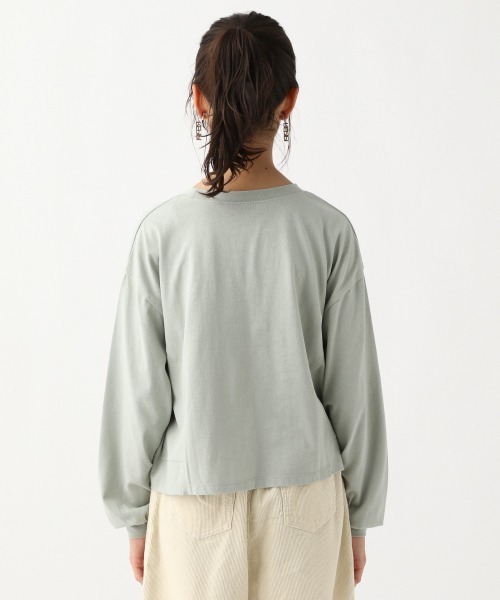 repipi armario(レピピ アルマリオ)の「カレッジロゴショート丈Tシャツ(Tシャツ/カットソー・キッズ・ホワイト/オレンジ/チャコールグレー/グリーン・MEDIUM/SMALL/LARGE)」の7枚目の写真