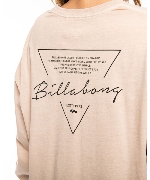 BILLABONG(ビラボン)の「BILLABONG レディース TRYANGLE LOGO LS TEE ロンT 【2021年秋冬モデル】/ビラボン バックプリント長袖ロンT(Tシャツ/カットソー・レディース・ブラウン/ピンク/ブラック/オフホワイト・MEDIUM/LARGE)」の13枚目の写真