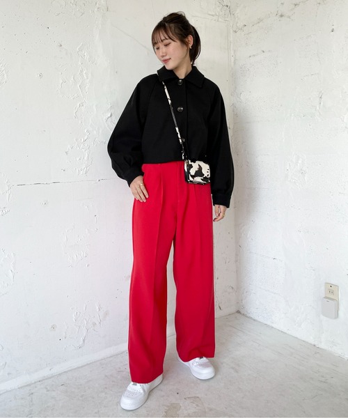 EPIMI E'PIMMY（エピミエピミー）の「ビッグカラーショートジャケット（その他アウター・レディース・ブラック/ベージュ/アイボリー/杢グレー・MEDIUM）」の22枚目の写真