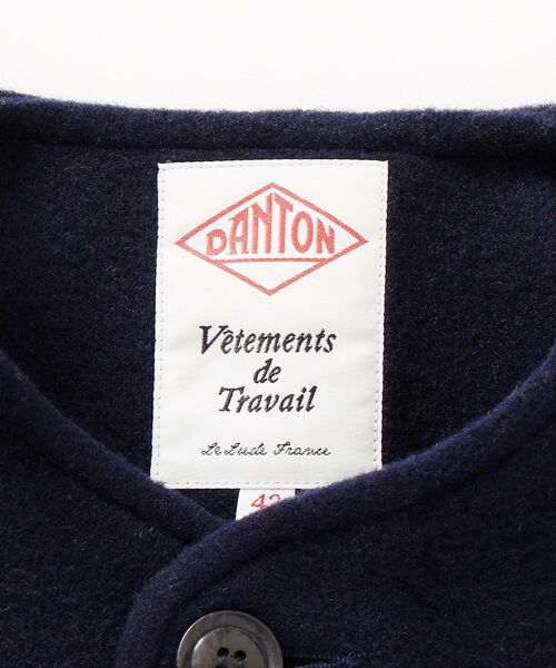 DANTON(ダントン)の「DANTON: WLP ノーカラー ジャケット◇(ノーカラージャケット・メンズ・ネイビー/ブラウン・40/38/42)」の11枚目の写真