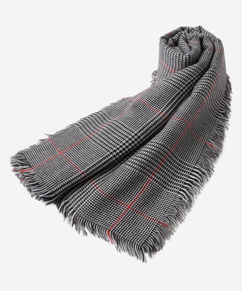 MACKINTOSH LONDON（マッキントッシュ ロンドン）の「グレンチェックカシミヤシルクストール（ストール/ショール・レディース・ブラック/ベージュ・FREE）」の9枚目の写真