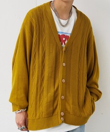 INTER FACTORY | fuv - loose cotton cardigan ルーズコットンカーディガン　made in INTER FACTORY(カーディガン/ボレロ)