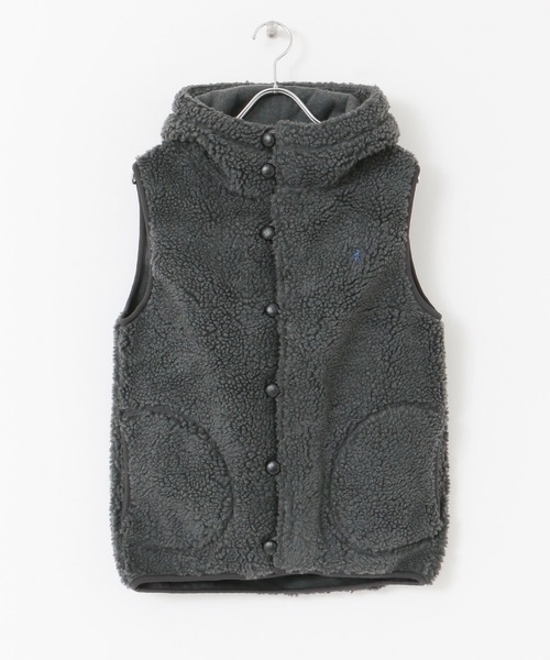 GYMPHLEX（ジムフレックス）の「GYMPHLEX　BOA HOODED VEST（ベスト・レディース・ブラウン/アイボリー/グレー系その他・14）」の9枚目の写真