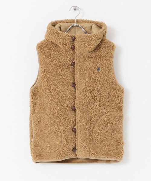 GYMPHLEX（ジムフレックス）の「GYMPHLEX　BOA HOODED VEST（ベスト・レディース・ブラウン/アイボリー/グレー系その他・14）」の10枚目の写真